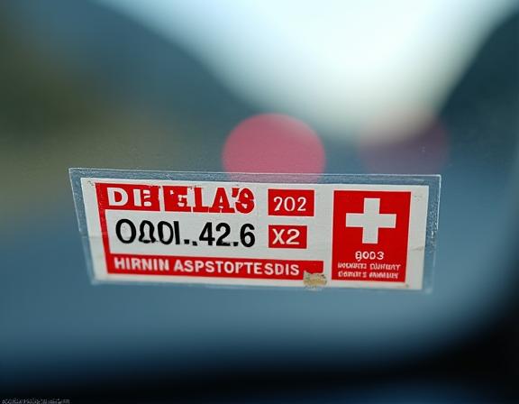 Nahaufnahme der aktuellen Schweizer Autobahnvignette.